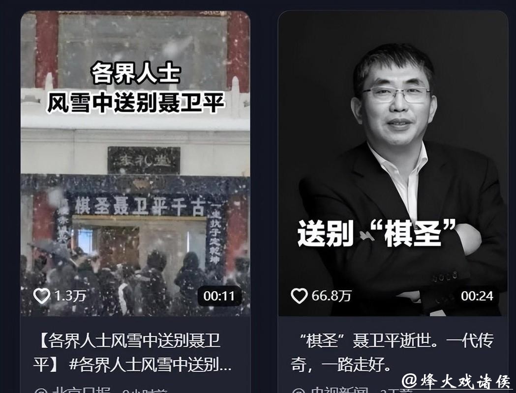 各界人士风雪中送别聂卫平 各界人士风雪中送别聂卫平